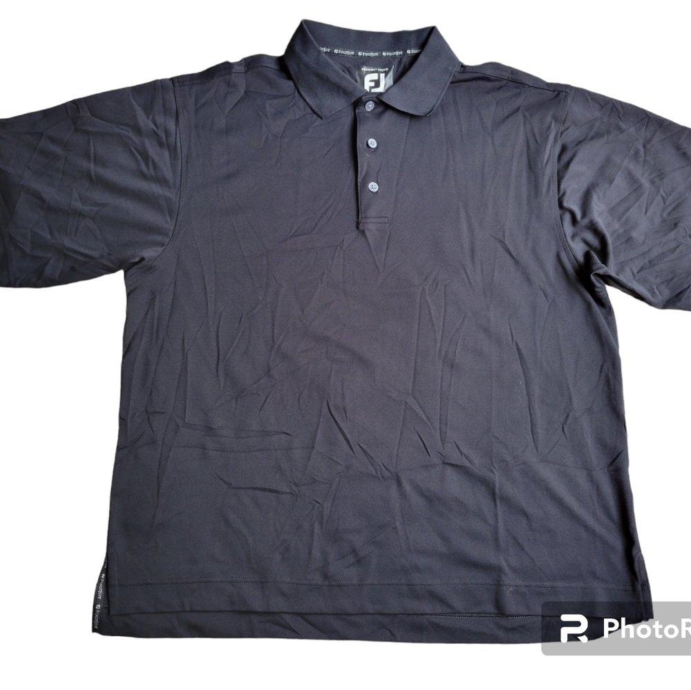 FootJoy Prodry Pique Men's black Polyester Polo size large golf